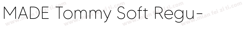 MADE Tommy Soft Regu字体转换